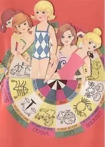 Vintage zodiac paper dolls